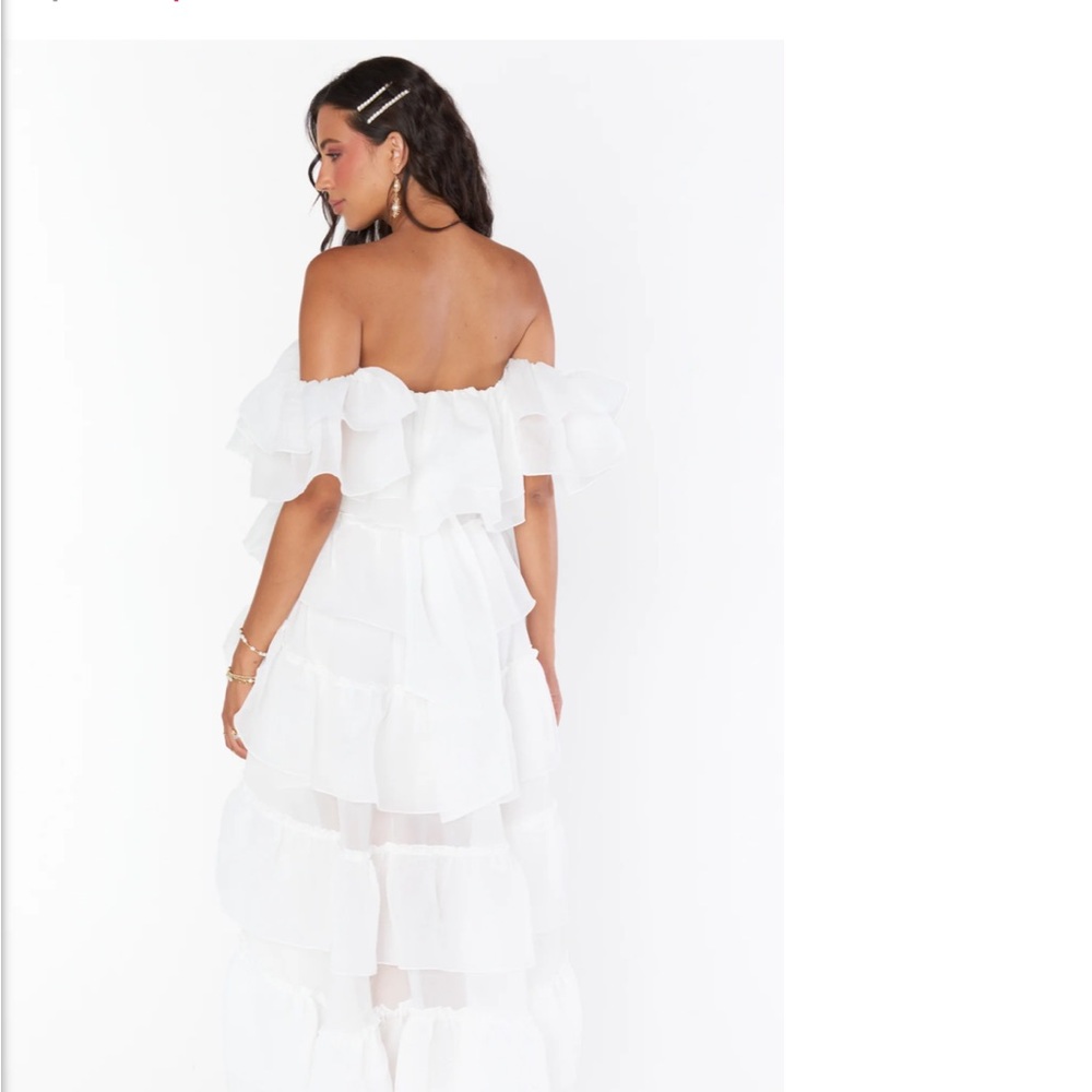 Show Me Your MuMu Strapless White Dress